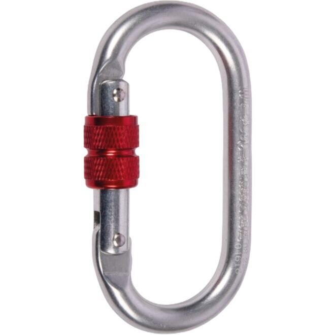 CAMP Oval Standard Lock: carabine à vis ovale pour travail en hauteur