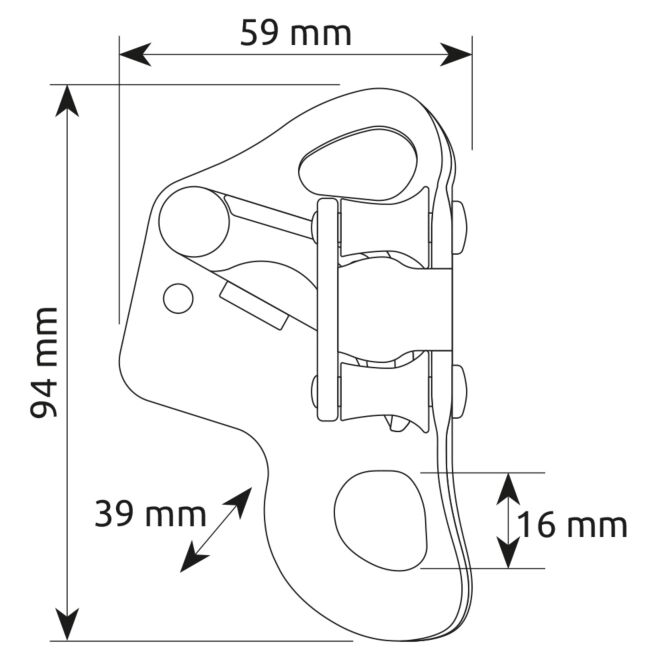 CAMP Safety Turbochest bloqueur pectoral pour le travail et la spéléologie