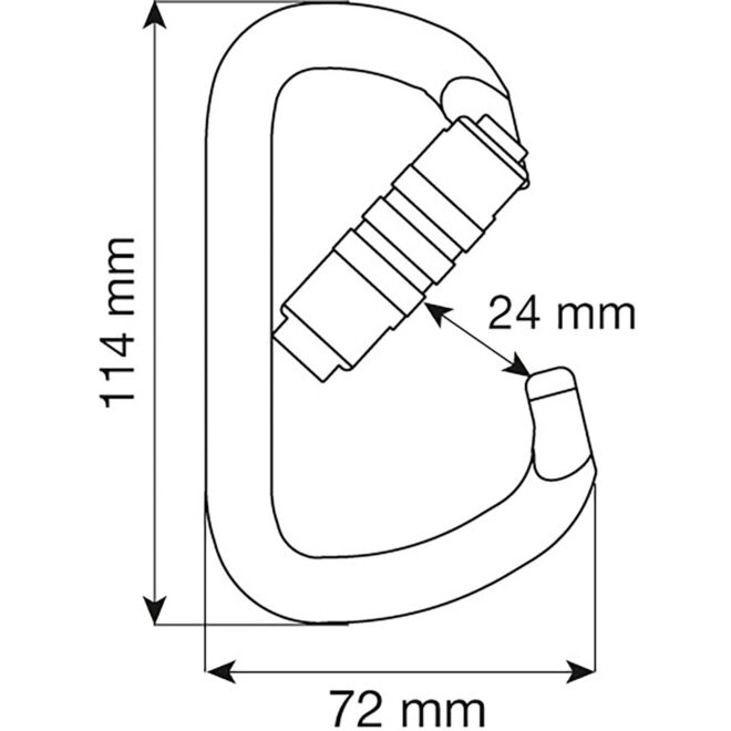 CAMP D Pro 2Lock mousqueton à double mouvement pour travaux en hauteur