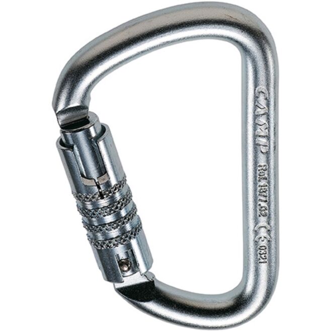 CAMP D Pro 3Lock mousqueton à triple mouvement pour travaux en hauteur