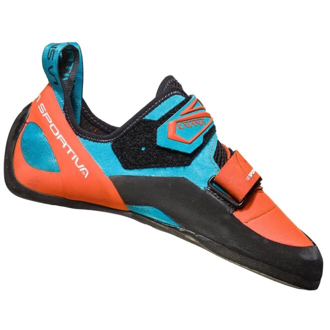 La Sportiva Katana Tangerine/Tropic Blue chaussons d'escalade
