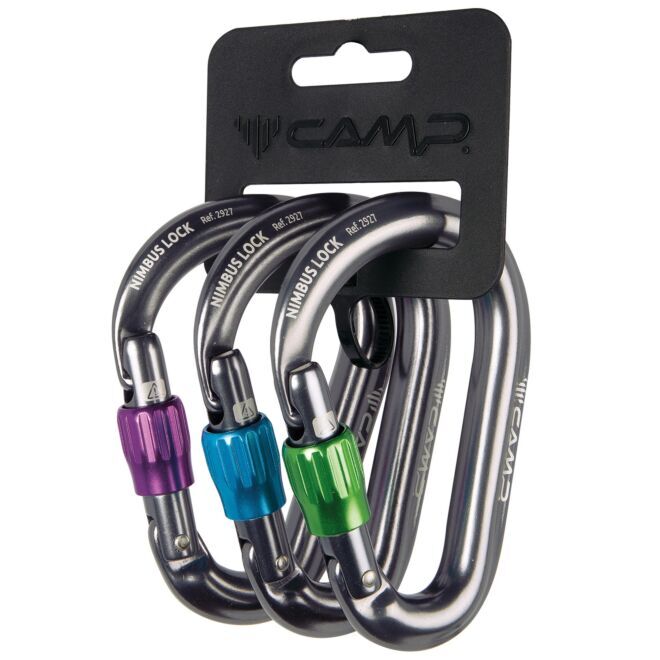 CAMP Set 3 Nimbus Lock 3 pack mousquetons à vis escalade