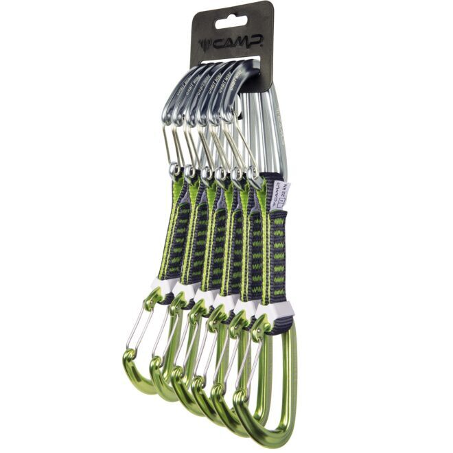 CAMP Set 6 Orbit Wire Express KS 6 pack d'anneaux d'escalade