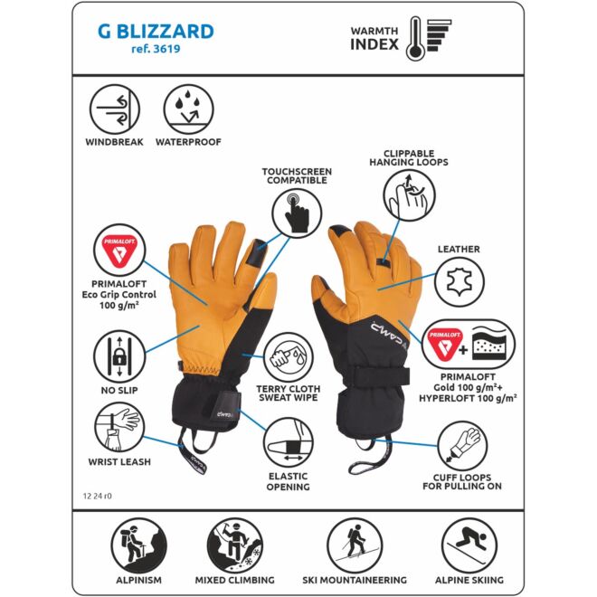 CAMP G Blizzard gants d'alpinisme