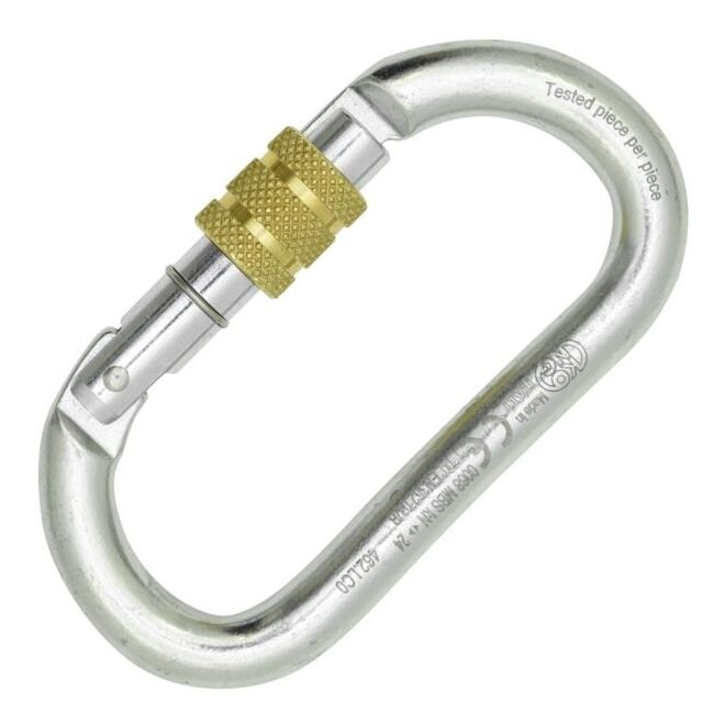 Kong Oval Steel Classic Screw Sleeve mousqueton ovale speleo