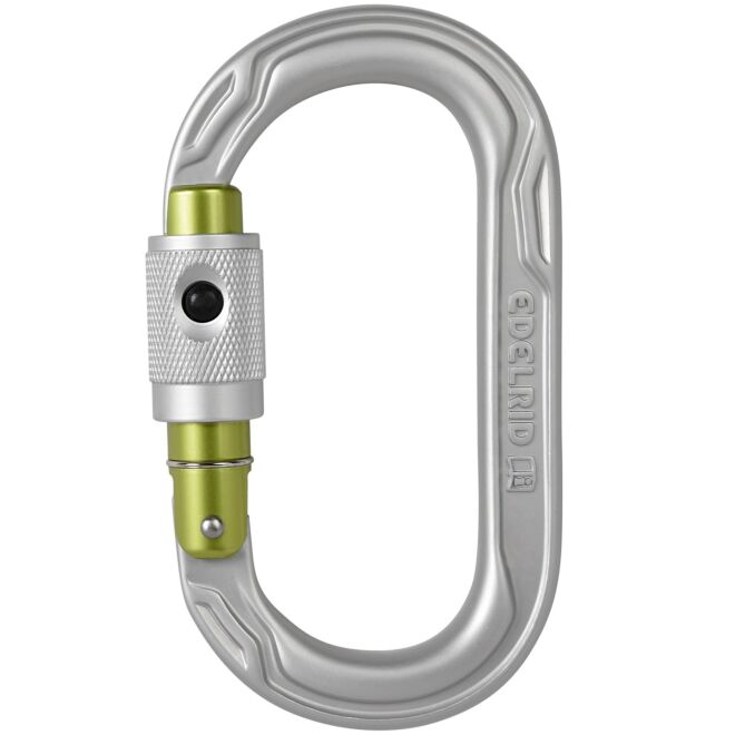 Edelrid Oval Power 2500 Permalock mousqueton à vis escalade