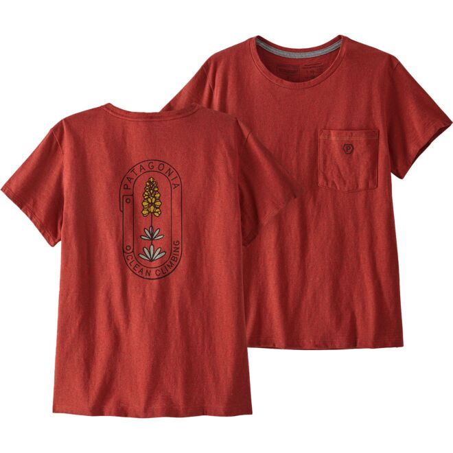 Patagonia W's Clean Climb Bloom Pocket Responsibili-Tee t-shirt femme