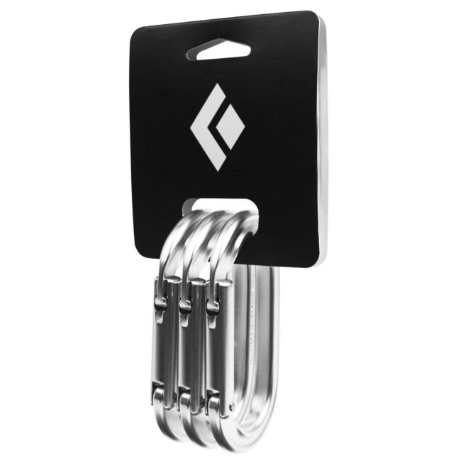 BD Black Diamond Oval Keylock 3-Pack mousquetons d'escalade