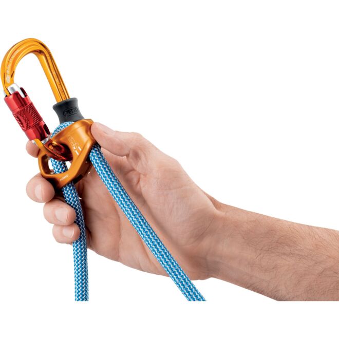 Petzl Dual Evolv Adjust Lanyard Blue double lanyard réglable escalade