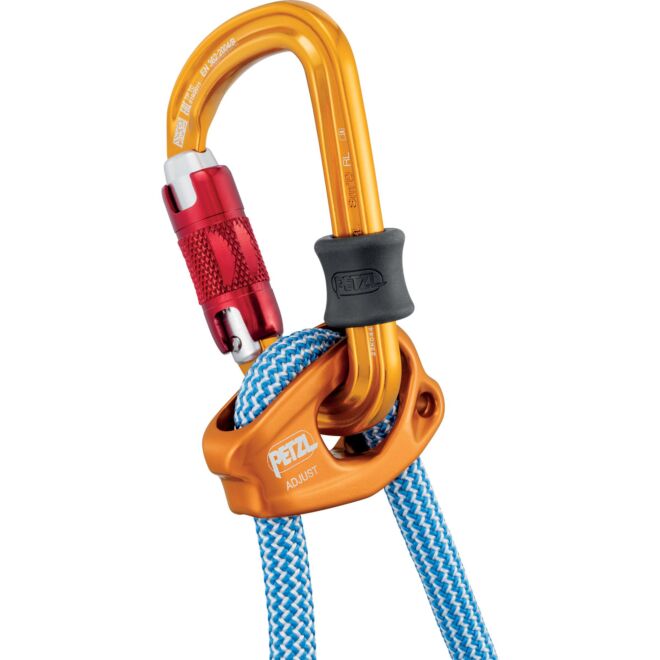 Petzl Dual Evolv Adjust Lanyard Blue double lanyard réglable escalade