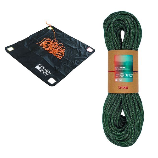 Oliunìd Kit Liana 9.6 mm + tarp de transport de corde Golden Rock