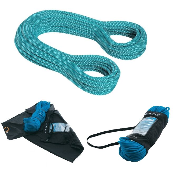 Mammut Flash Classic 9.5 mm corde d'escalade + CAMP Rope Holder sac à corde
