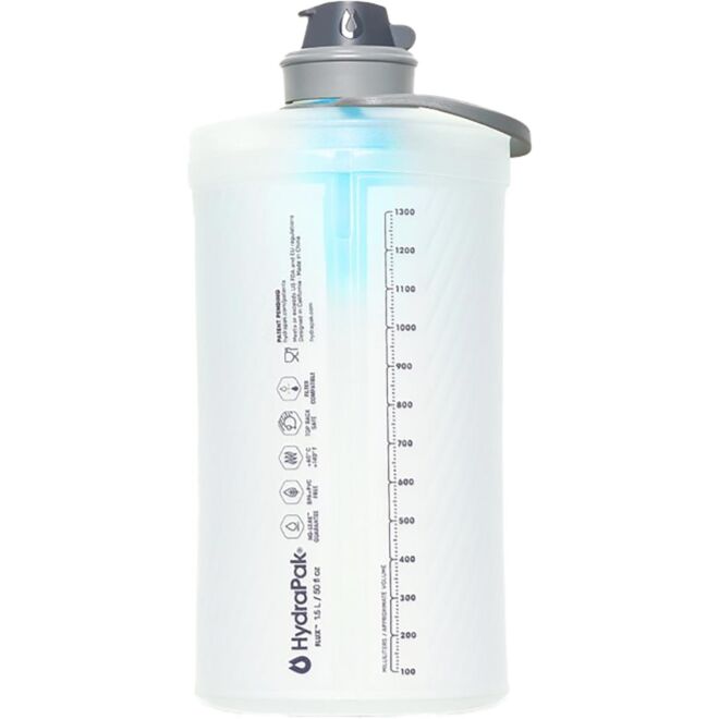HydraPak Flux + Filtre 1,5 L bouteille d'eau souple réutilisable