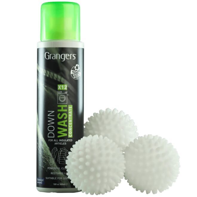 Grangers Down Wash 300 ml + Balls kit détergent duvet