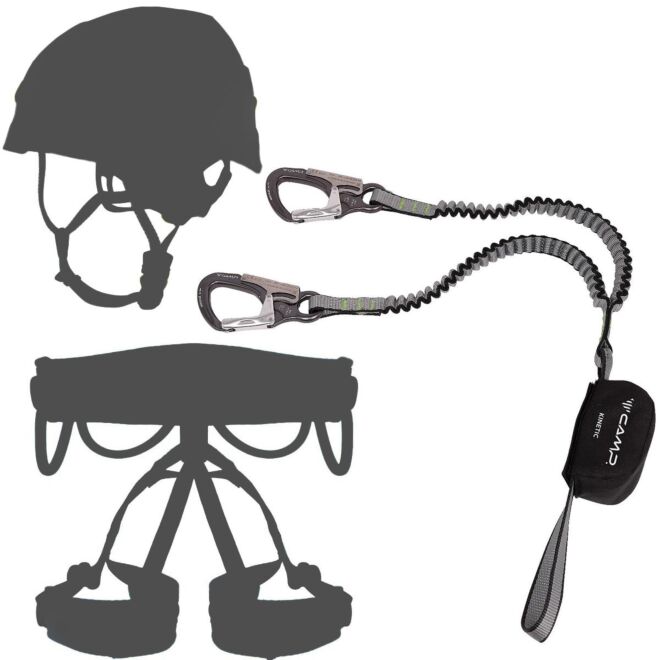 Oliunìd Deal Kit CAMP Kinetic Rewind set de via ferrata + casque et harnais kit via ferrata