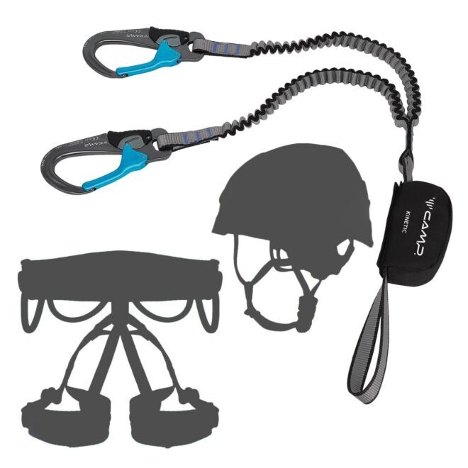 Oliunìd Deal Kit CAMP Kinetic Rewind Pro via ferrata set + casque et harnais kit via ferrata
