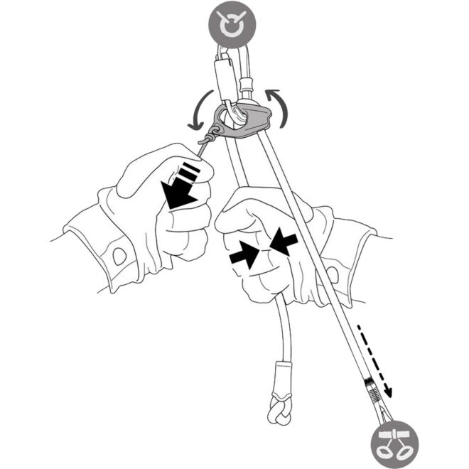 Petzl Dual Connect Adjust cordon double réglable escalade