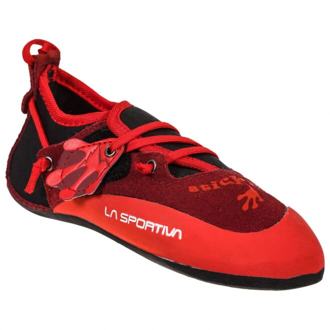 La Sportiva Stickit Chili/Poppy chaussons d'escalade enfant
