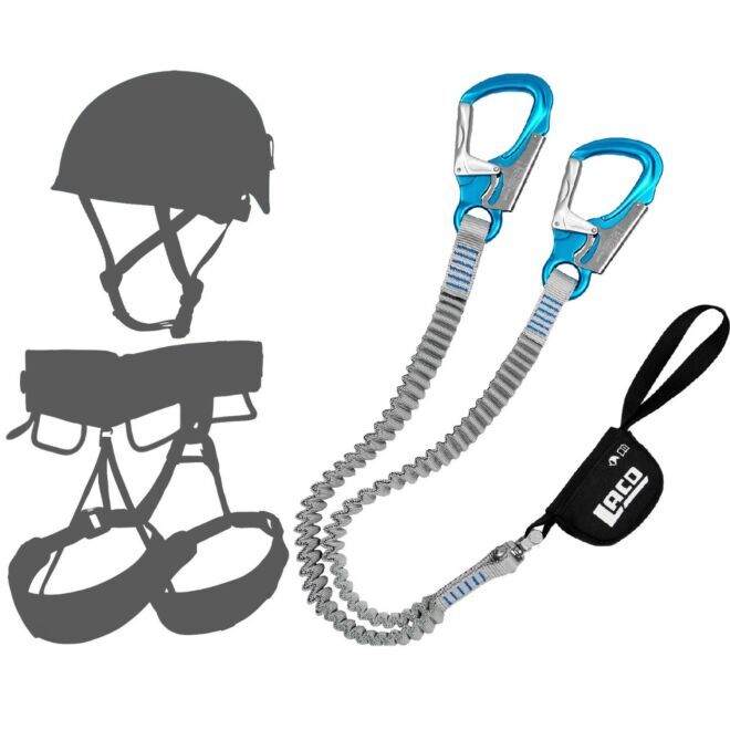 Oliunìd Deal Kit LACD Set Via Ferrata Pro Evo S 3.0 set ferrata + casque et harnais kit via ferrata