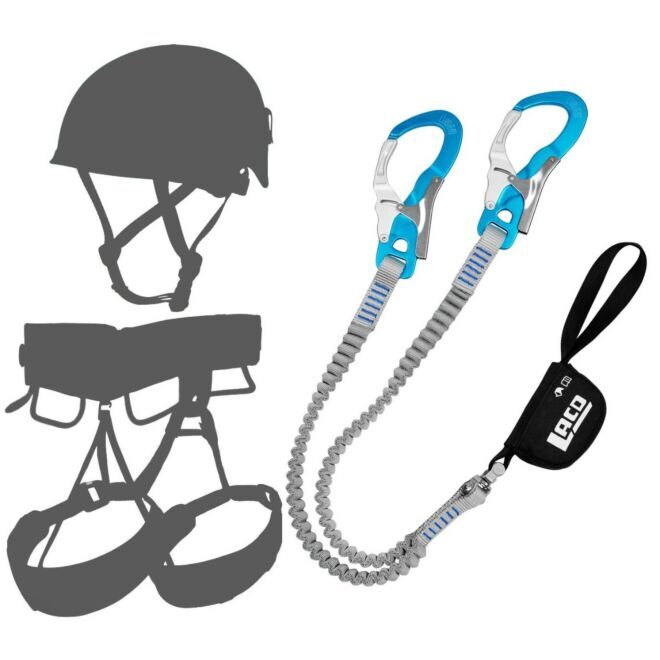 Kit via ferrata Oliunìd Deal LACD Set Ultimate Ferrata S 3.0 avec set ferrata + casque et harnais
