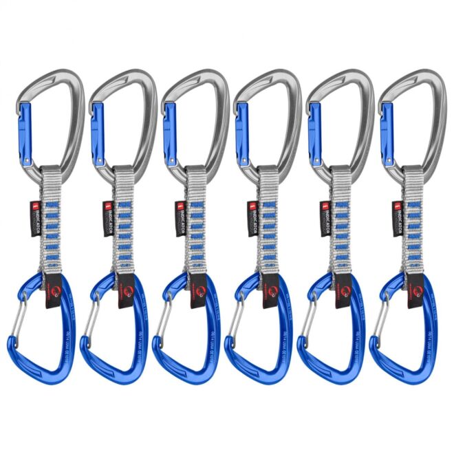 Mammut Crag Keylock Wire 10 cm Indicator 6-Pack mousquetons d'escalade