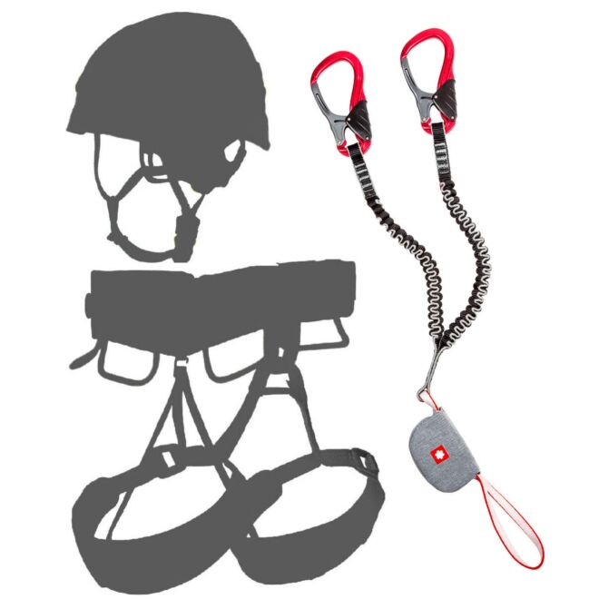 Oliunìd Deal Kit Edelrid Cable Kit Ultralite VII kit via ferrata + casque et harnais kit via ferrata