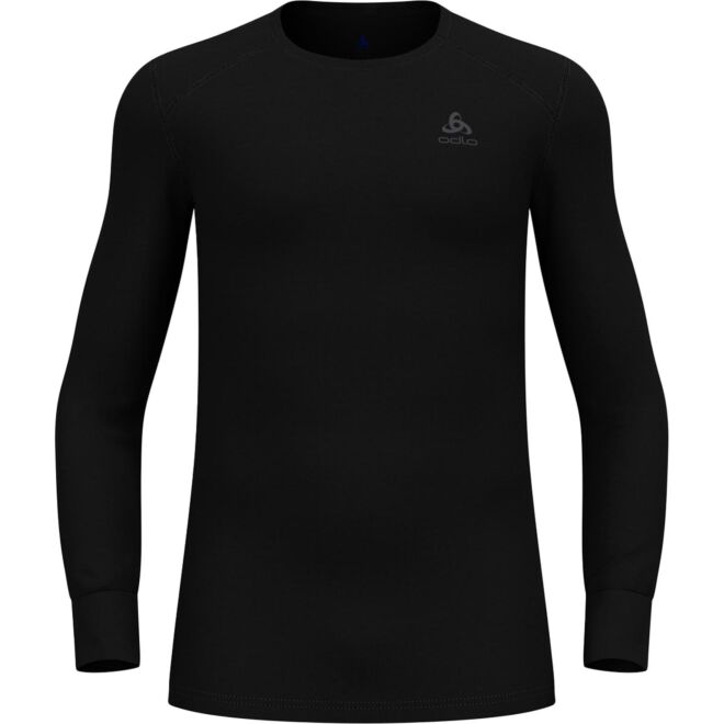 Odlo Warm Top L/S Crew Neck haut à manches longues pour homme-L-Noir