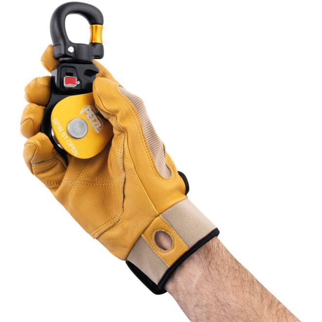 Petzl Spin S1 Open poulie simple pour travaux en hauteur