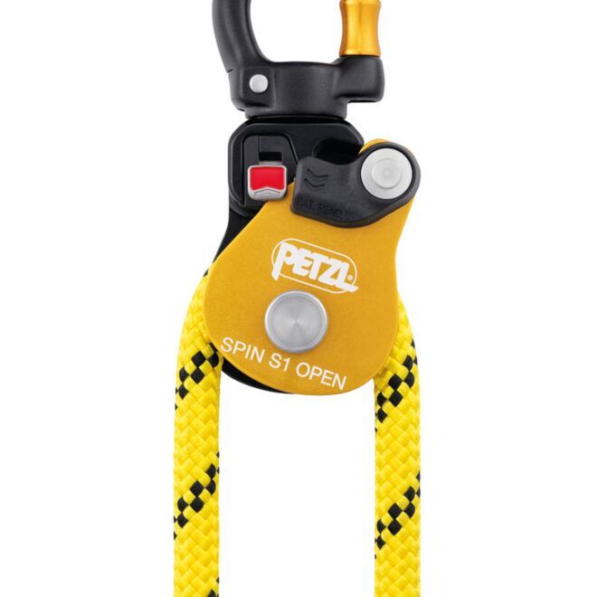 Petzl Spin S1 Open poulie simple pour travaux en hauteur