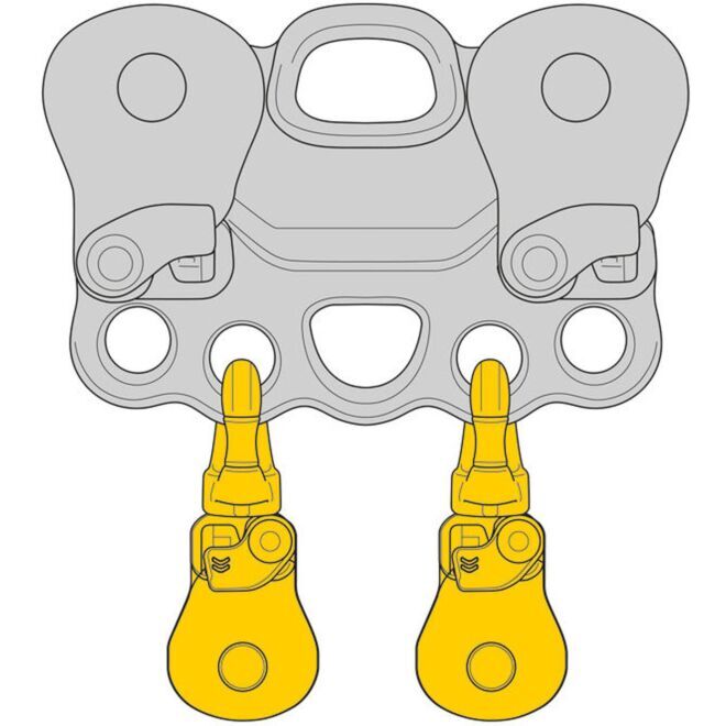 Petzl Spin S1 Open poulie simple pour travaux en hauteur