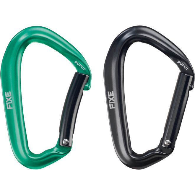 Fixe Pack 4 Puput Wide Green mousquetons d'escalade