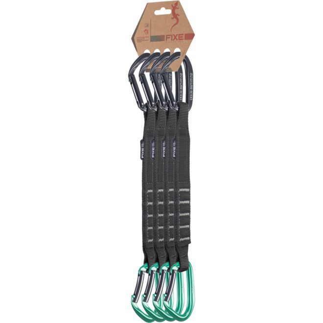 Fixe Pack 4 Puput Wide Green mousquetons d'escalade