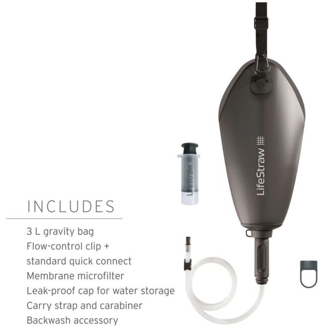 LifeStraw Peak Series Gravity Filter System 3l système de purification de l'eau