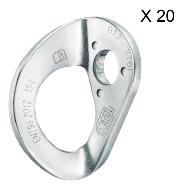 Petzl Coeur Stainless 20-Pack plaquette