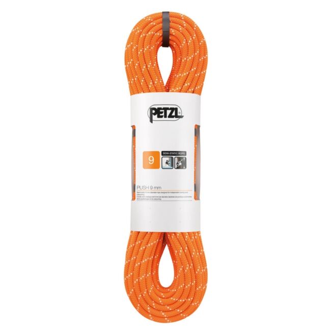 Petzl Push 9 mm corde semistatique speleo