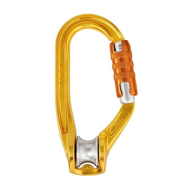 Petzl Rollclip A mousqueton poulie à action triple pour travail en hauteur