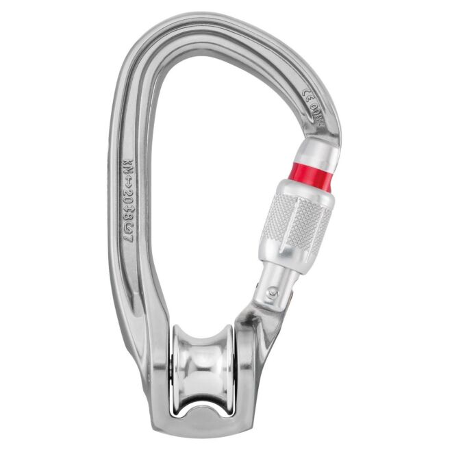 Petzl Rollclip Z mousqueton à vis avec poulie pour travaux en hauteur