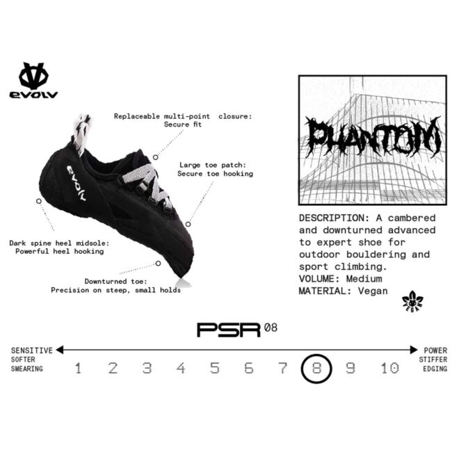 Evolv Phantom chaussons d'escalade
