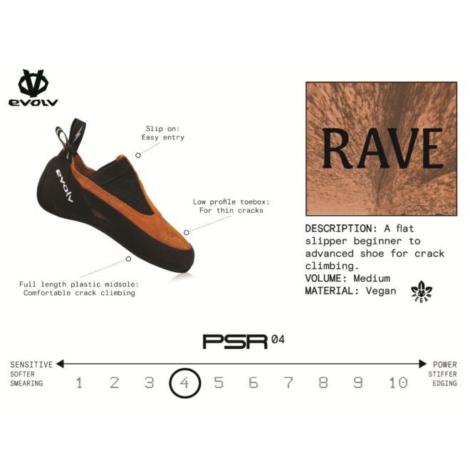 Evolv Rave chaussons d'escalade