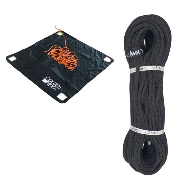 Oliunìd Kit Tuono Black 9.4 mm + tarp de transport de corde Golden Rock