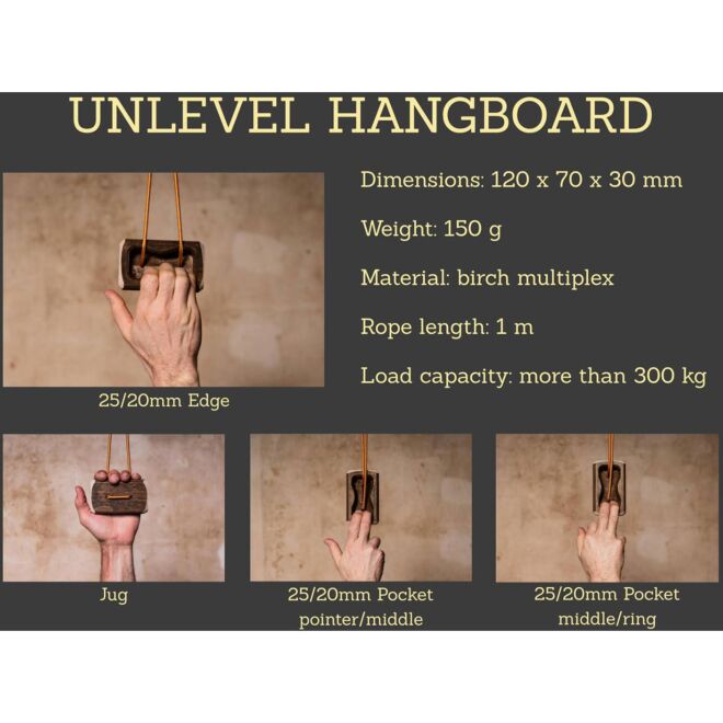 Captain Fingerfood Unlevel planche d'escalade portable