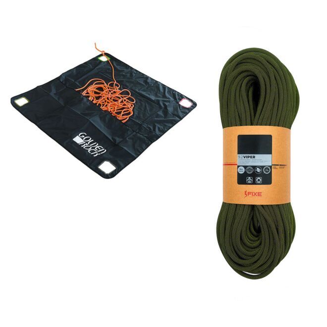 Oliunìd Kit Viper 9.2 mm Endurance + toile de transport de corde Golden Rock Rope Tarp