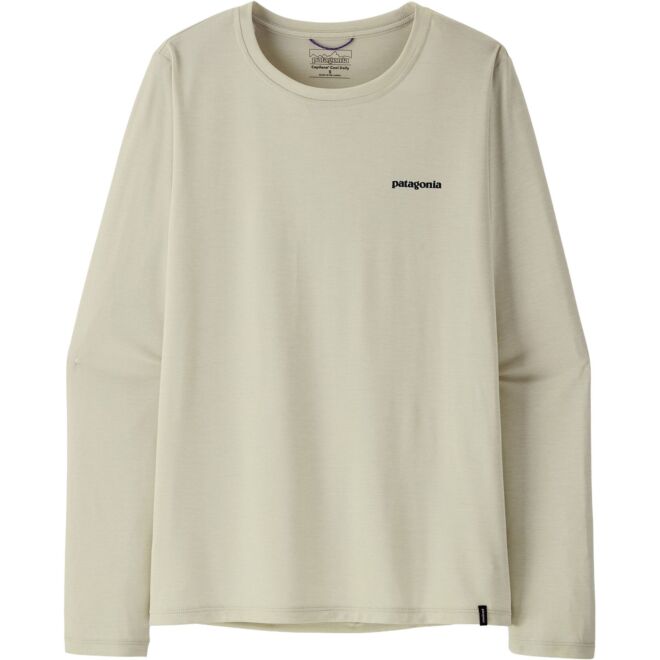 Patagonia W's L/S Cap Cool Daily Shirt - Boardshort Logo t-shirt femme