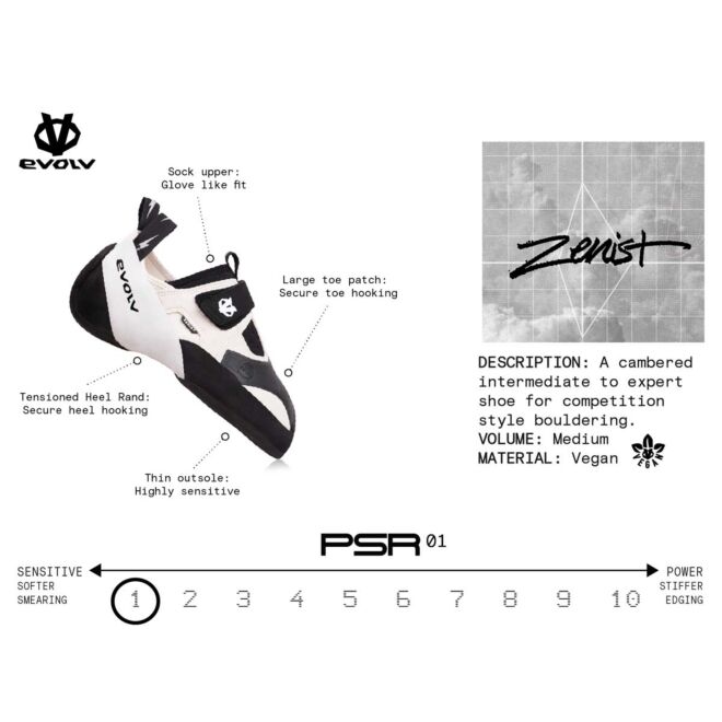 Evolv Zenist chaussons d'escalade