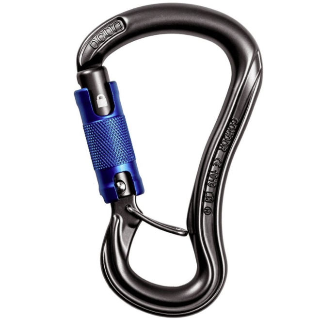 Petzl Neox assureur avec blocage assisté et mousqueton d'escalade