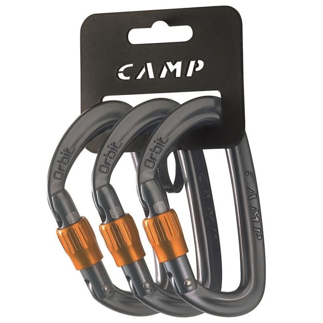 CAMP Orbit Lock 3 Pack mousquetons à vis escalade