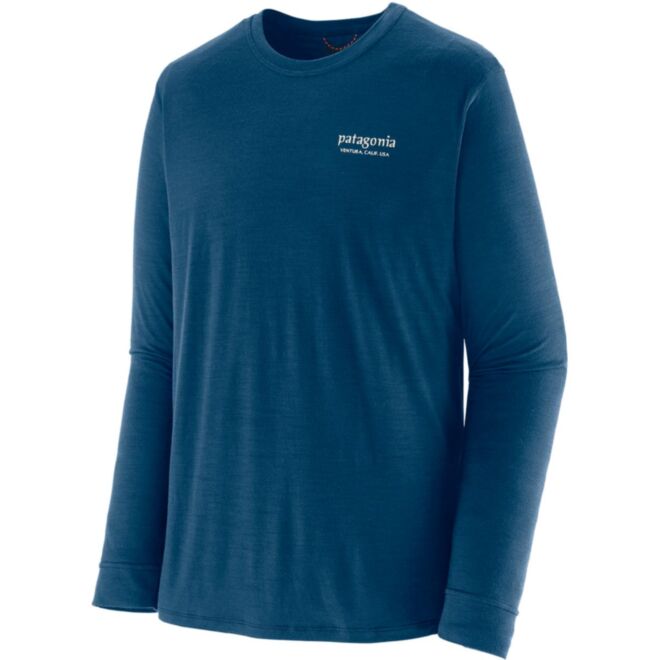 Patagonia M's L/S Cap Cool Merino Blend Graphic Shirt men's long sleeve technical shirt