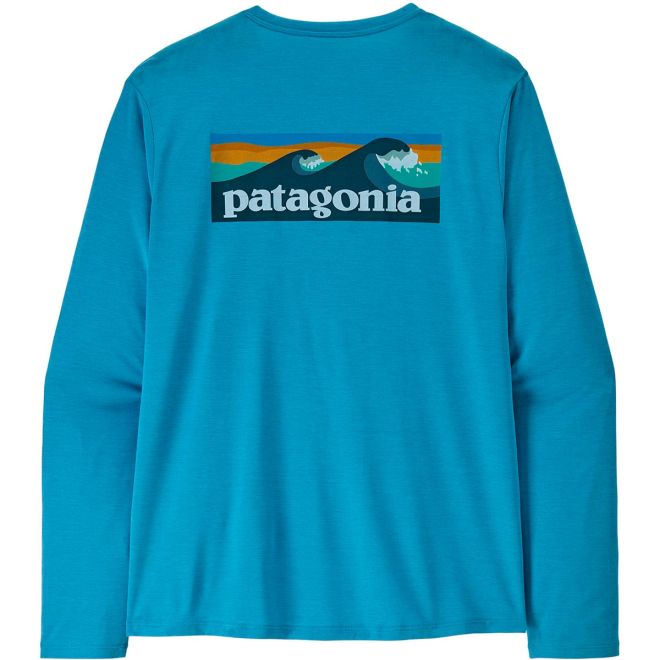 Patagonia M's L/S Cap Cool Daily Shirt - Boardshort Logo chemise technique à manches longues homme