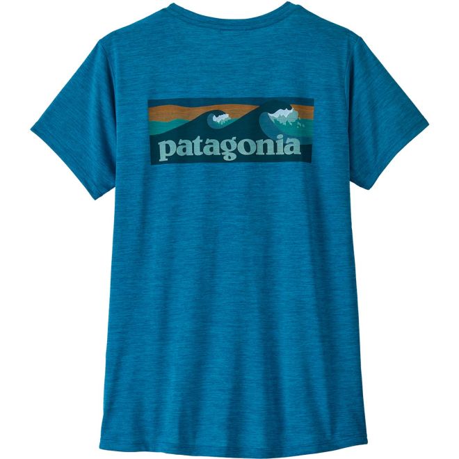 Patagonia W's Cap Cool Daily Shirt - Boardshort Logo t-shirt femme