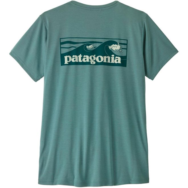 Patagonia W's Cap Cool Daily Shirt - Boardshort Logo t-shirt femme
